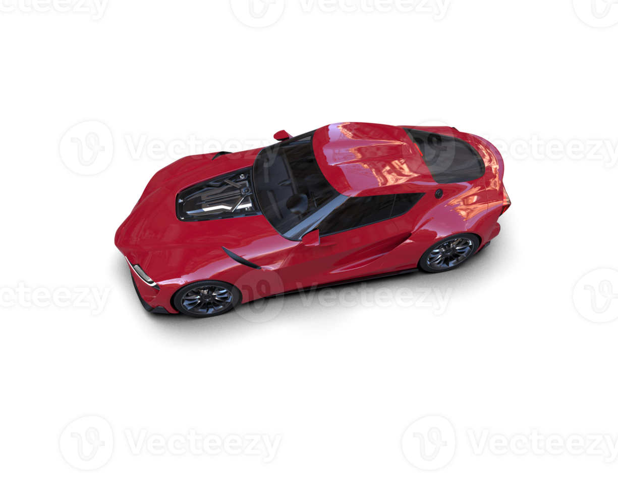 Realistic sport car isolated on background. 3d rendering - illustration png