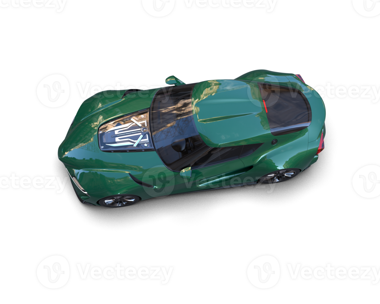 Realistic sport car isolated on background. 3d rendering - illustration png