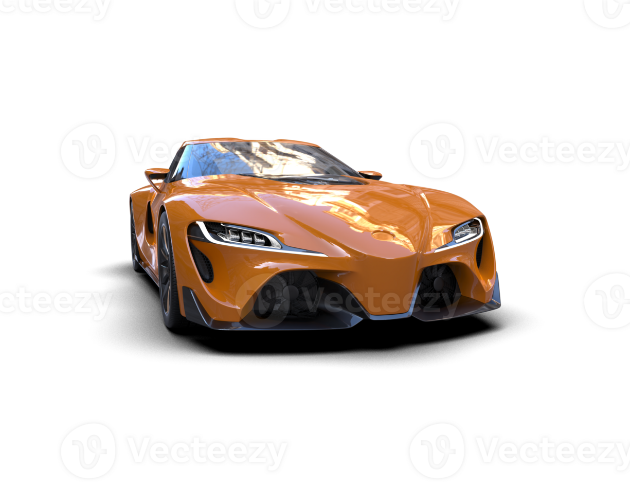Realistic sport car isolated on background. 3d rendering - illustration png