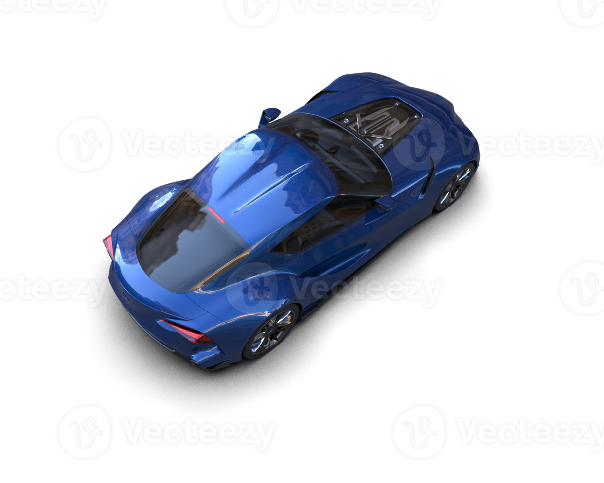 Realistic sport car isolated on background. 3d rendering - illustration png