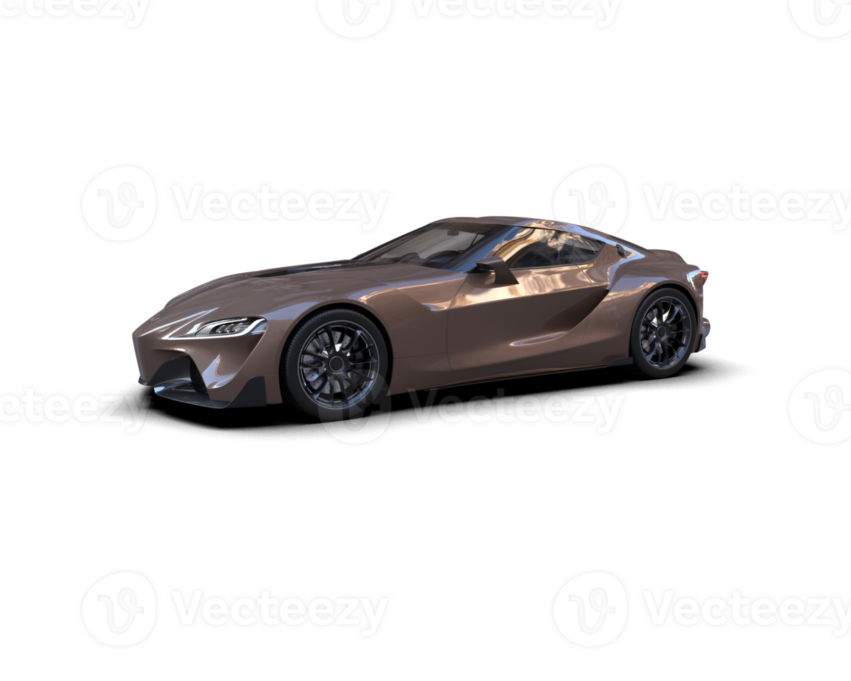 Realistic sport car isolated on background. 3d rendering - illustration png