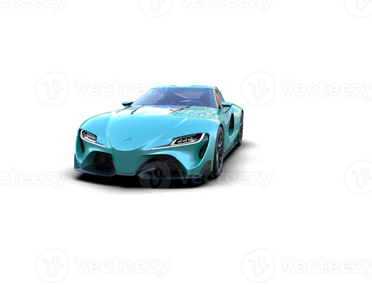 Realistic sport car isolated on background. 3d rendering - illustration png