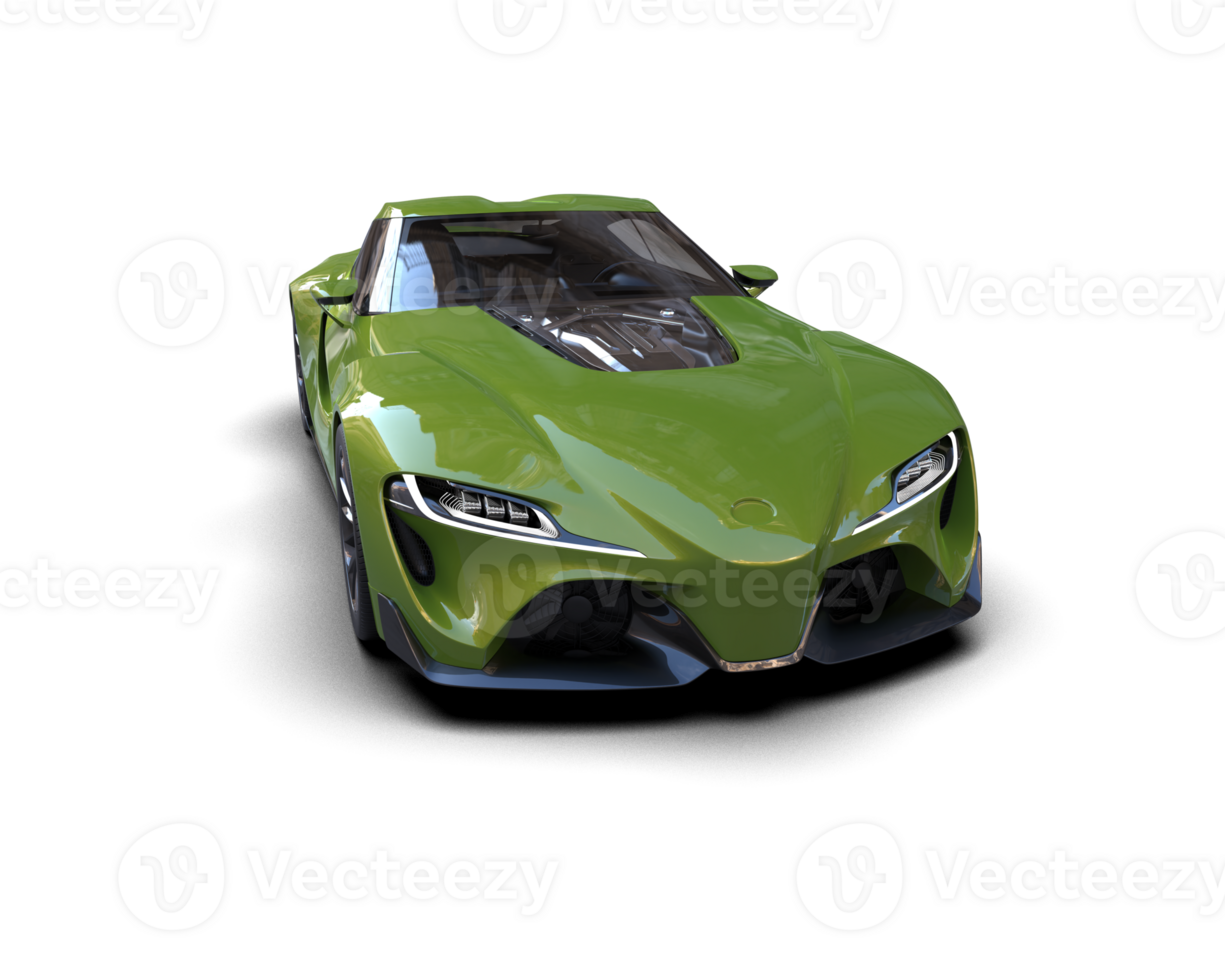 Realistic sport car isolated on background. 3d rendering - illustration png