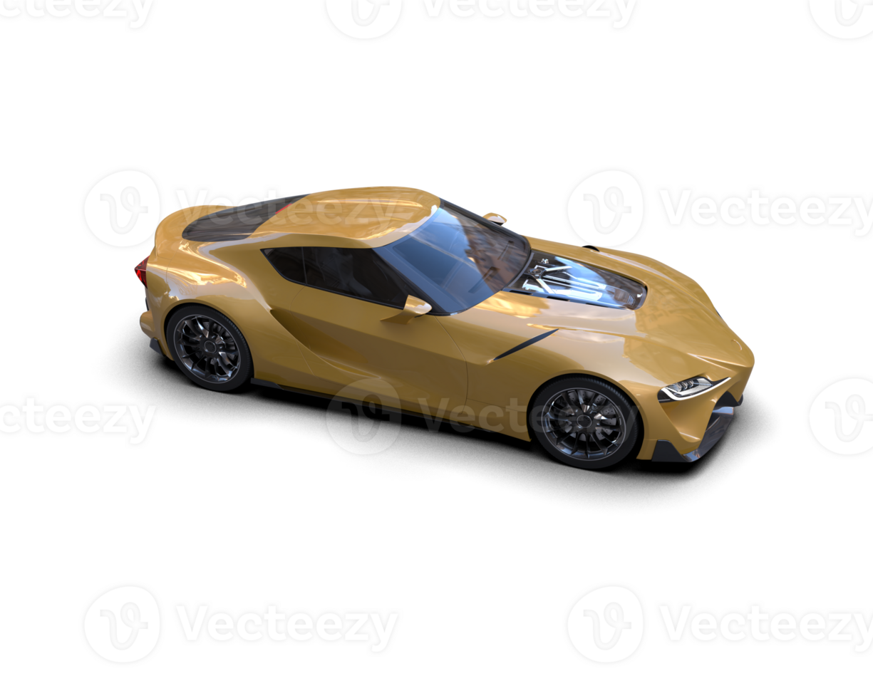 Realistic sport car isolated on background. 3d rendering - illustration png
