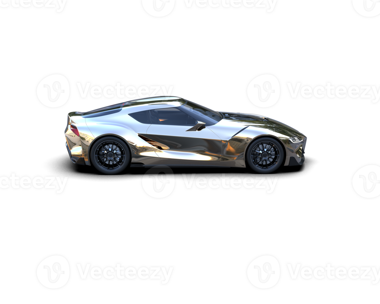 Realistic sport car isolated on background. 3d rendering - illustration png