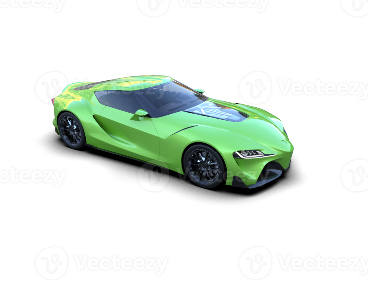 Realistic sport car isolated on background. 3d rendering - illustration png