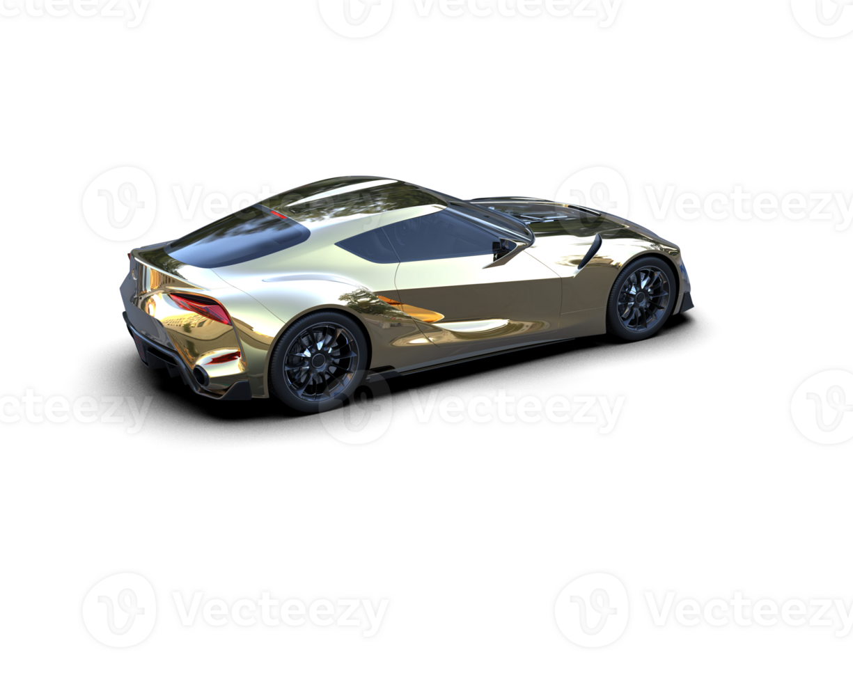 Realistic sport car isolated on background. 3d rendering - illustration png