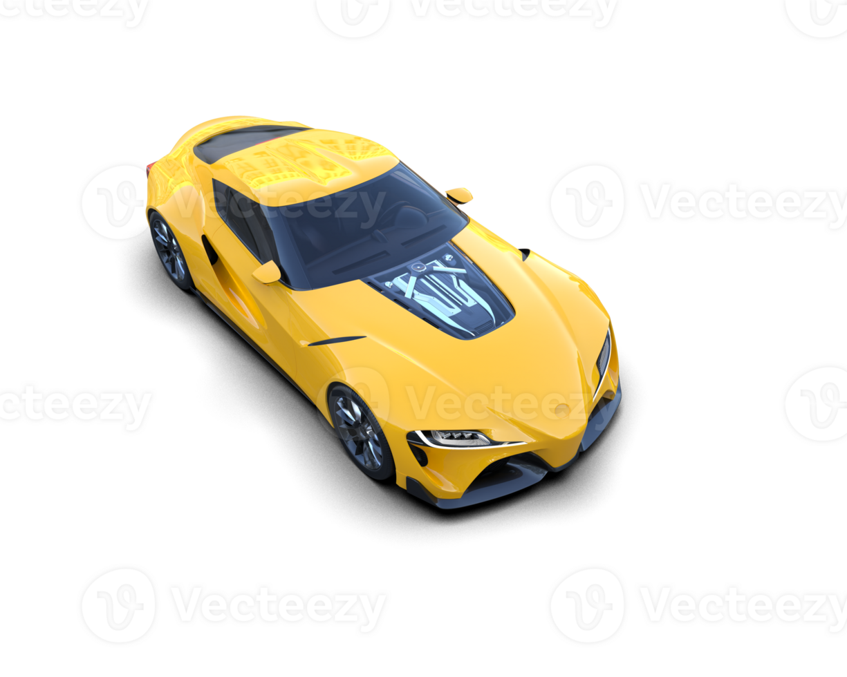Realistic sport car isolated on background. 3d rendering - illustration png