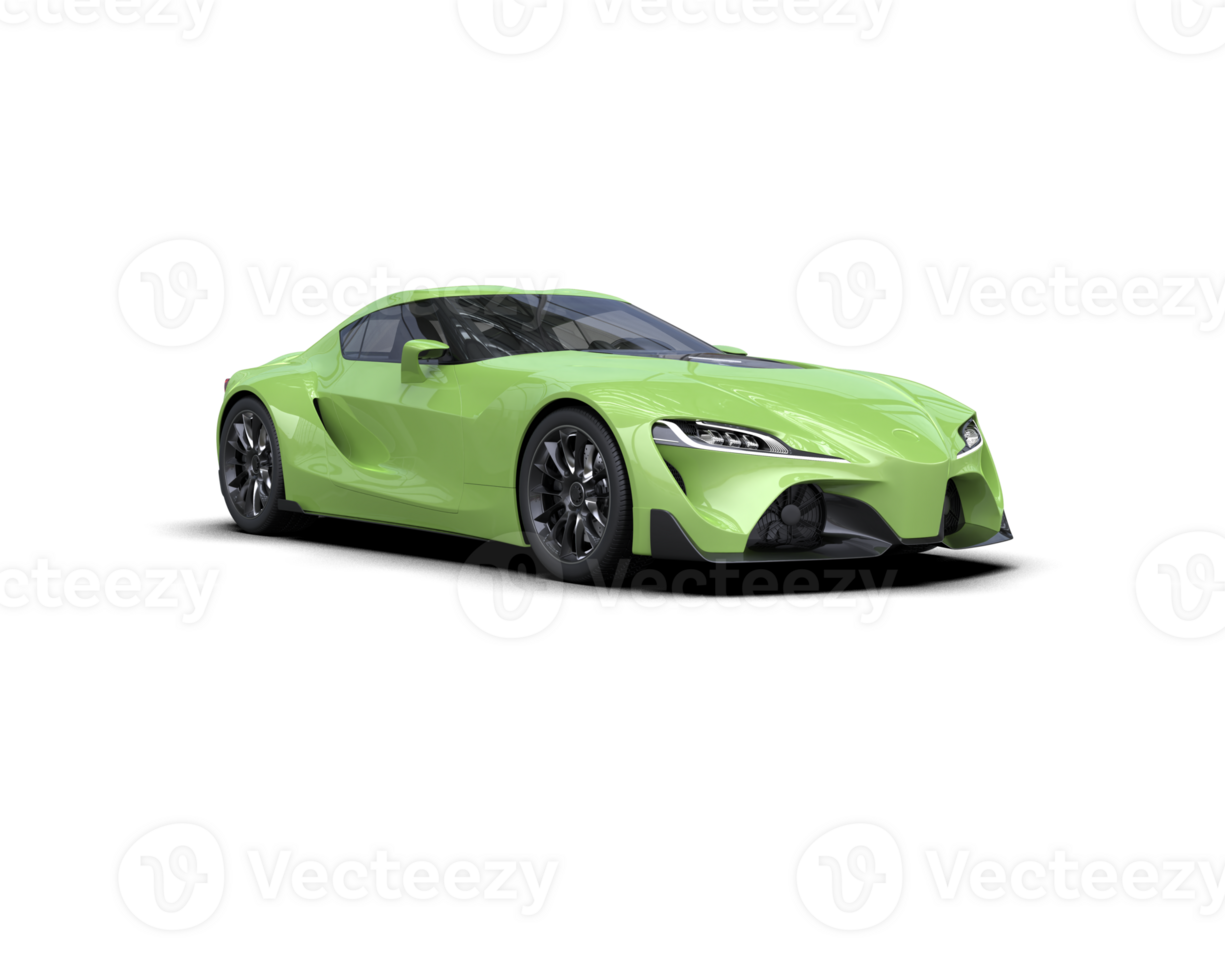 Realistic sport car isolated on background. 3d rendering - illustration png