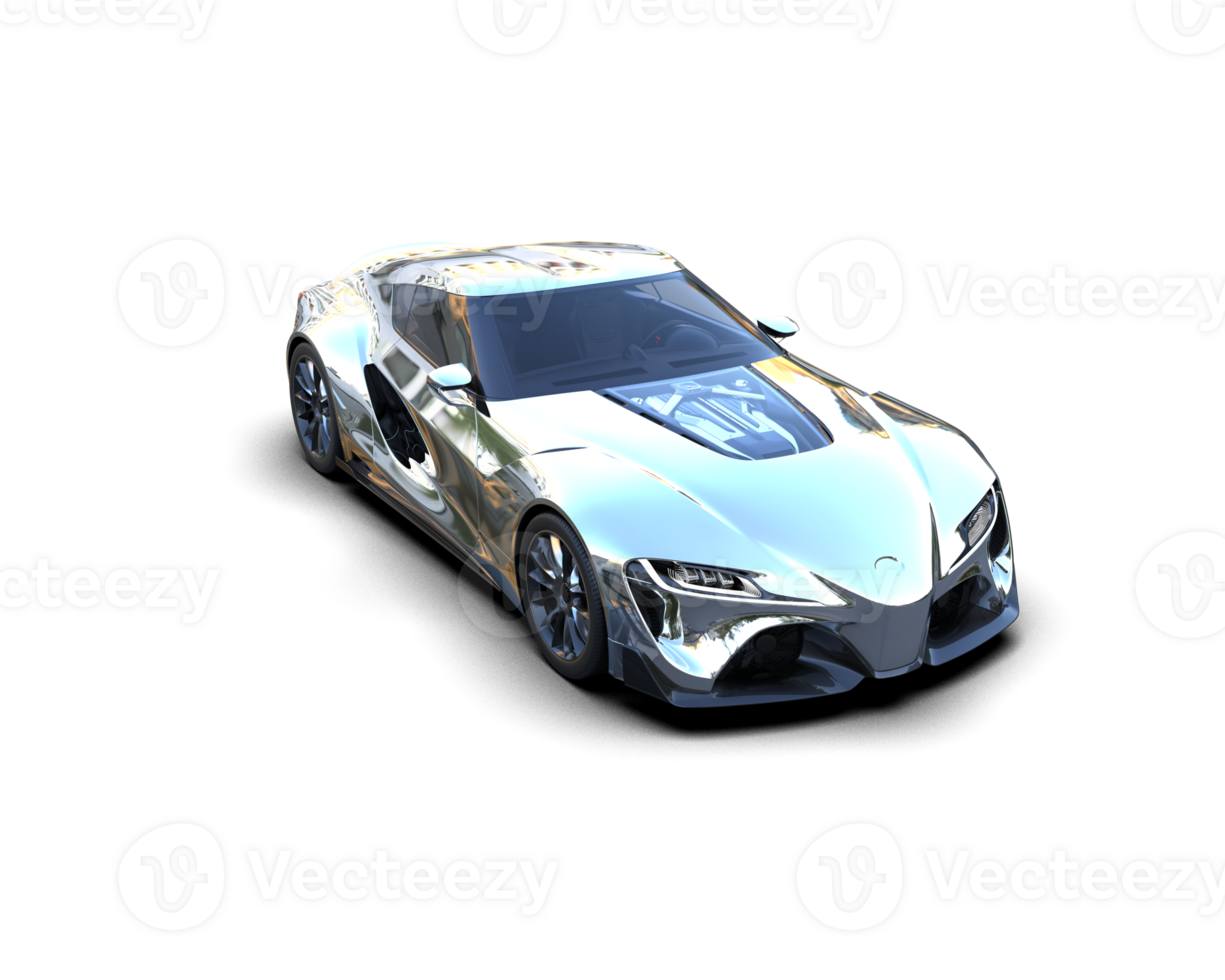 Realistic sport car isolated on background. 3d rendering - illustration png