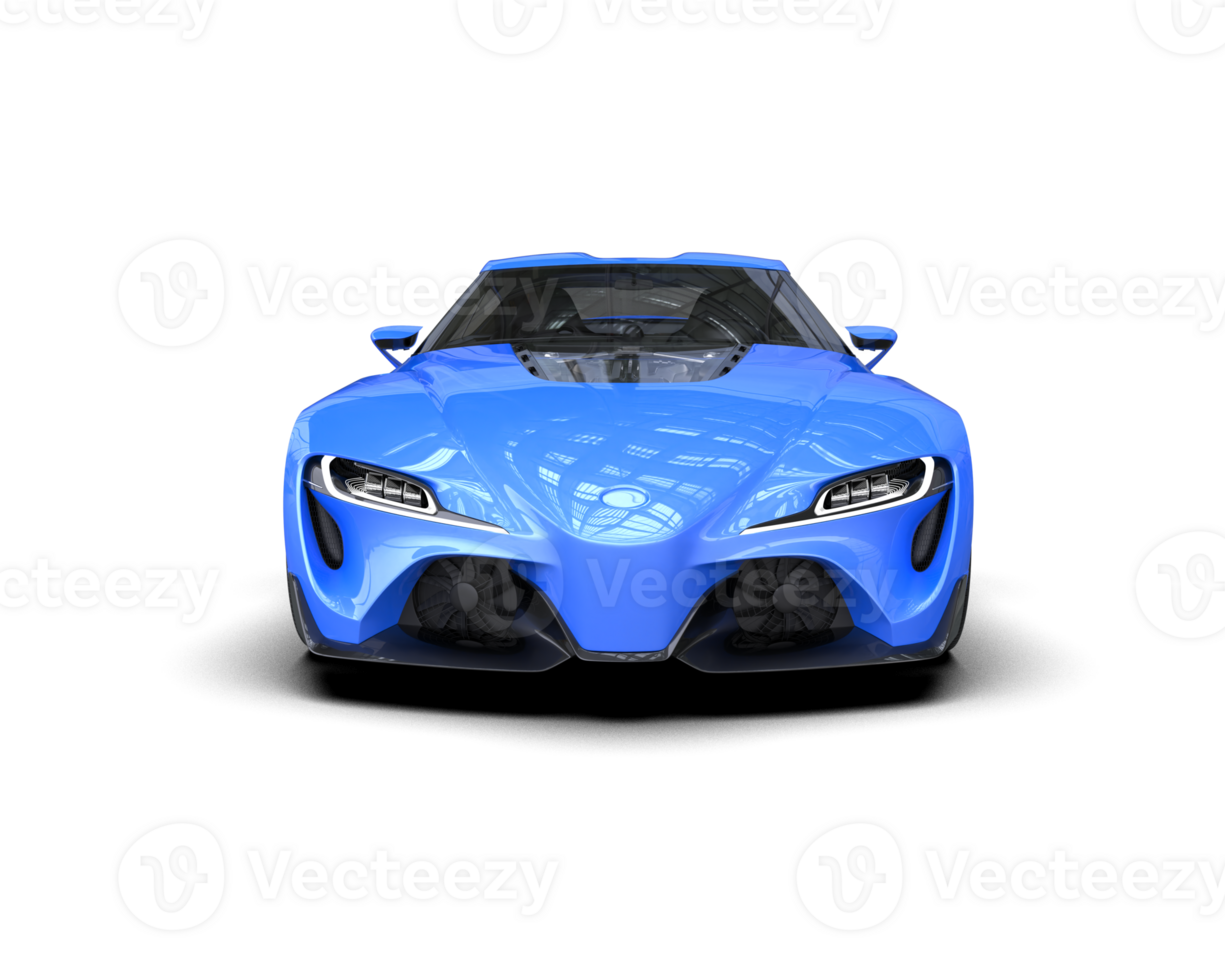 Realistic sport car isolated on background. 3d rendering - illustration png