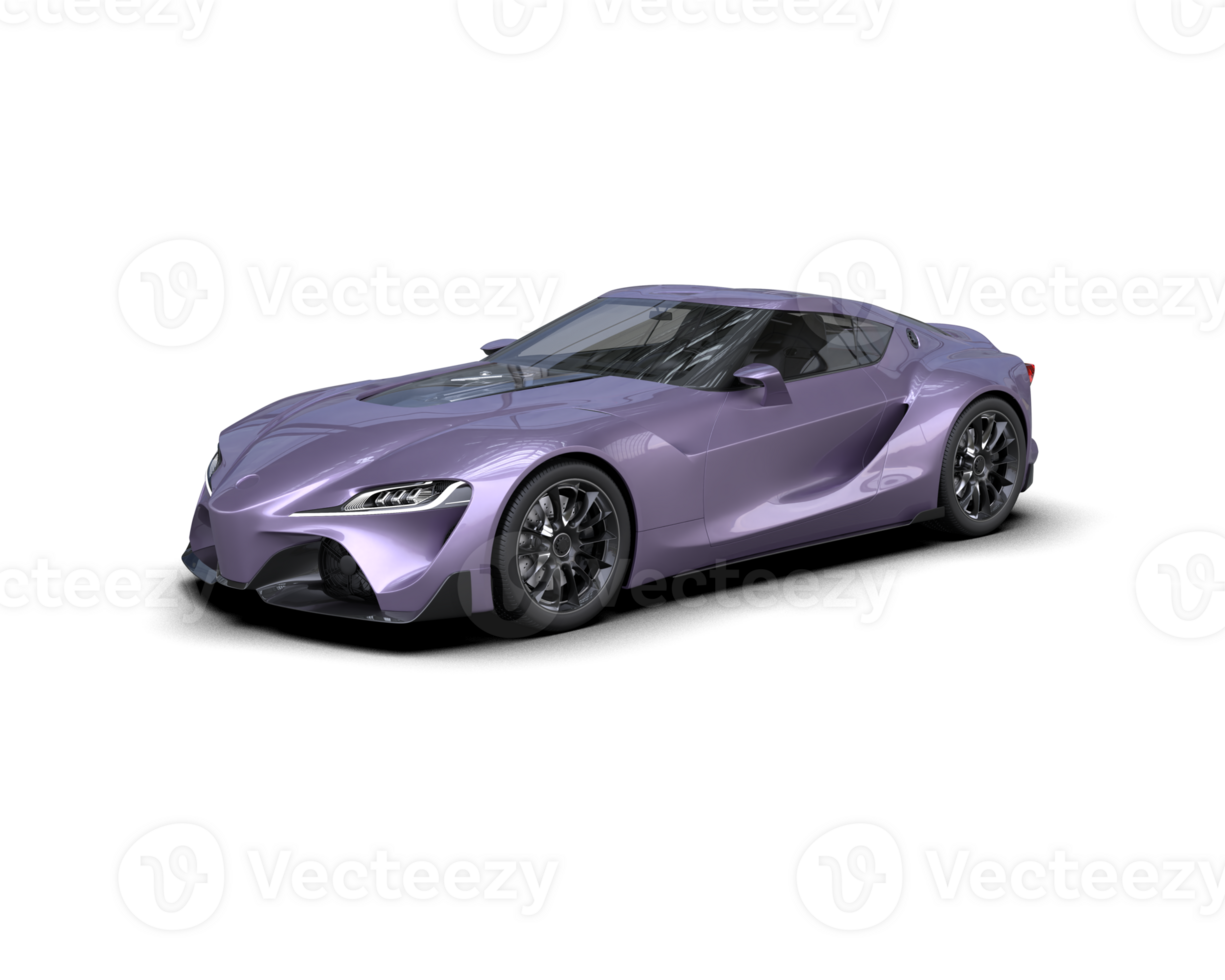 Realistic sport car isolated on background. 3d rendering - illustration png