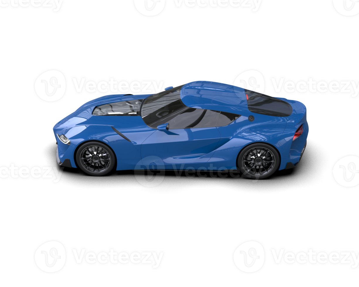 Realistic sport car isolated on background. 3d rendering - illustration png