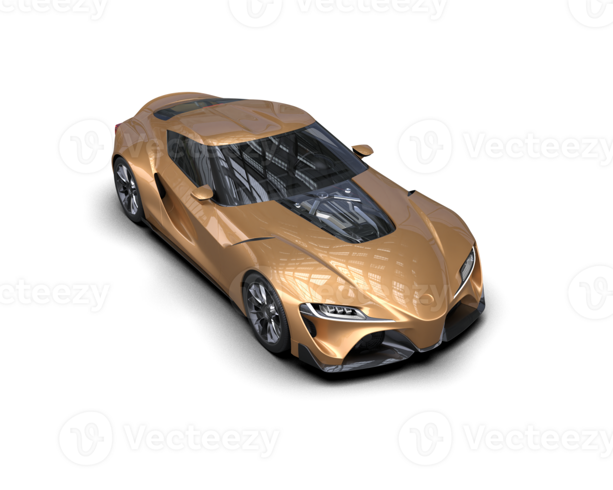 Realistic sport car isolated on background. 3d rendering - illustration png