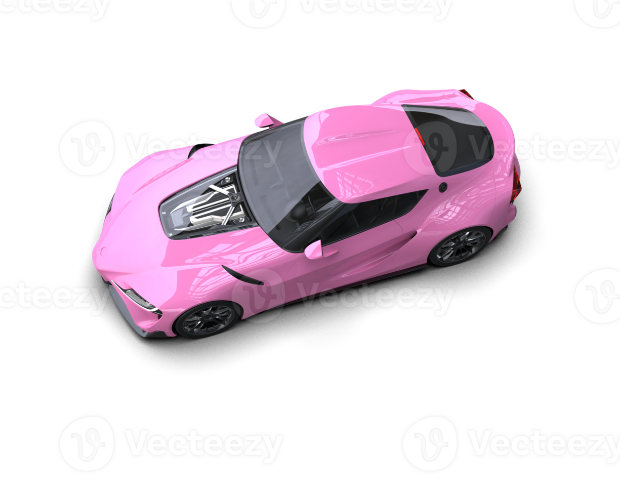 Realistic sport car isolated on background. 3d rendering - illustration png