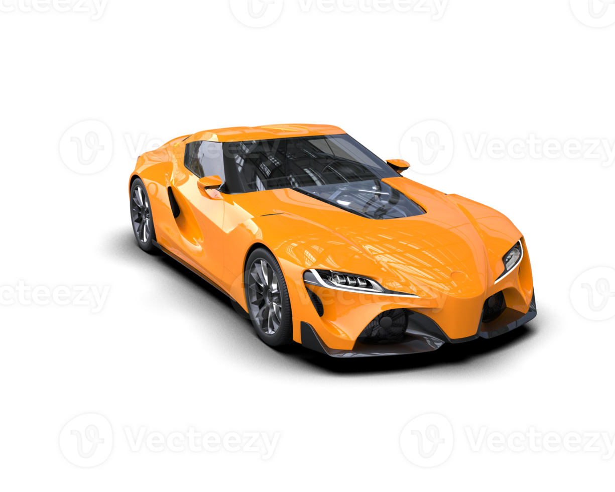 Realistic sport car isolated on background. 3d rendering - illustration png