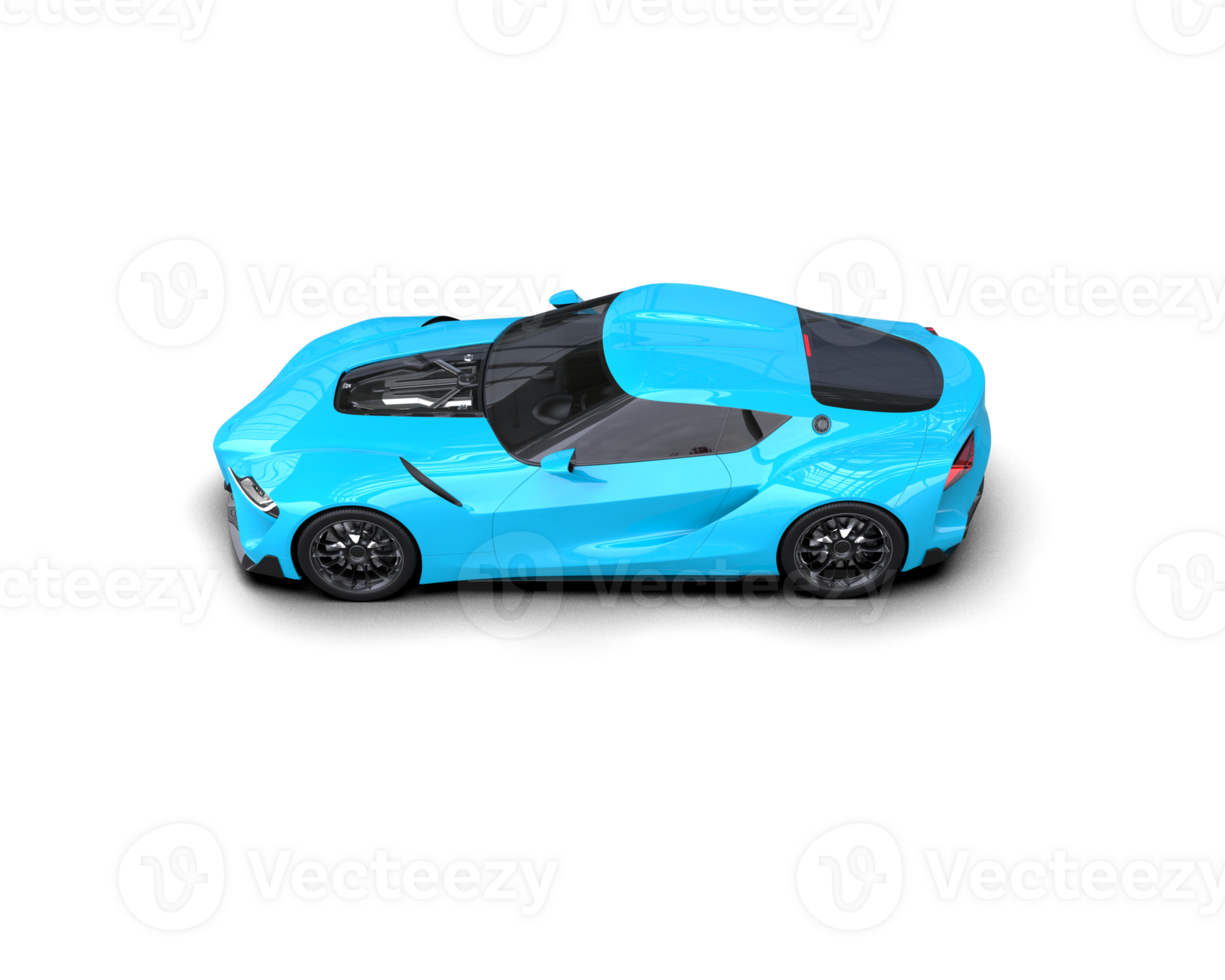 Realistic sport car isolated on background. 3d rendering - illustration png