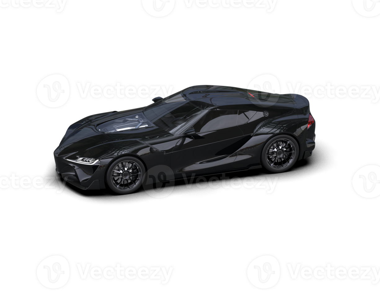 Realistic sport car isolated on background. 3d rendering - illustration png
