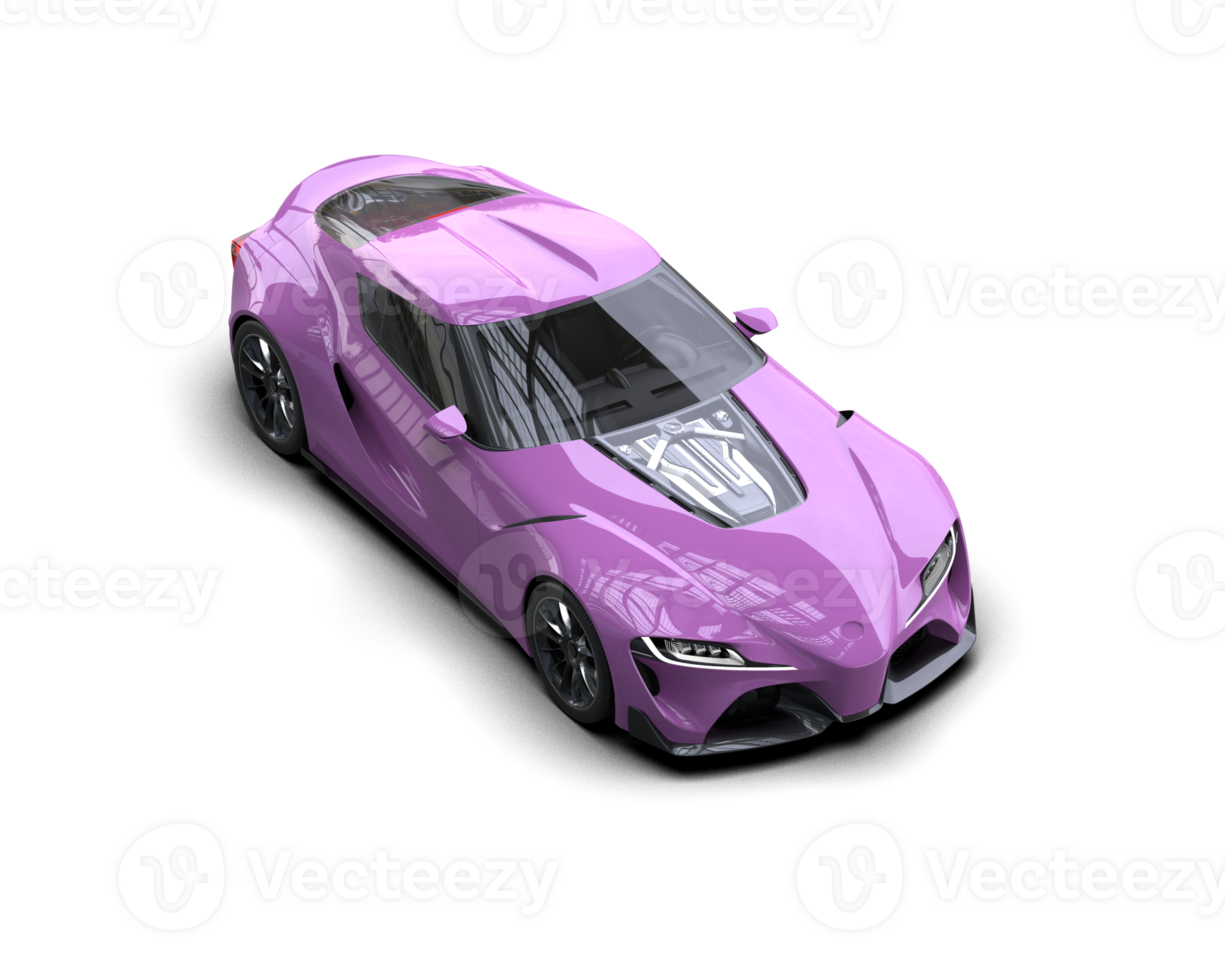 Realistic sport car isolated on background. 3d rendering - illustration png