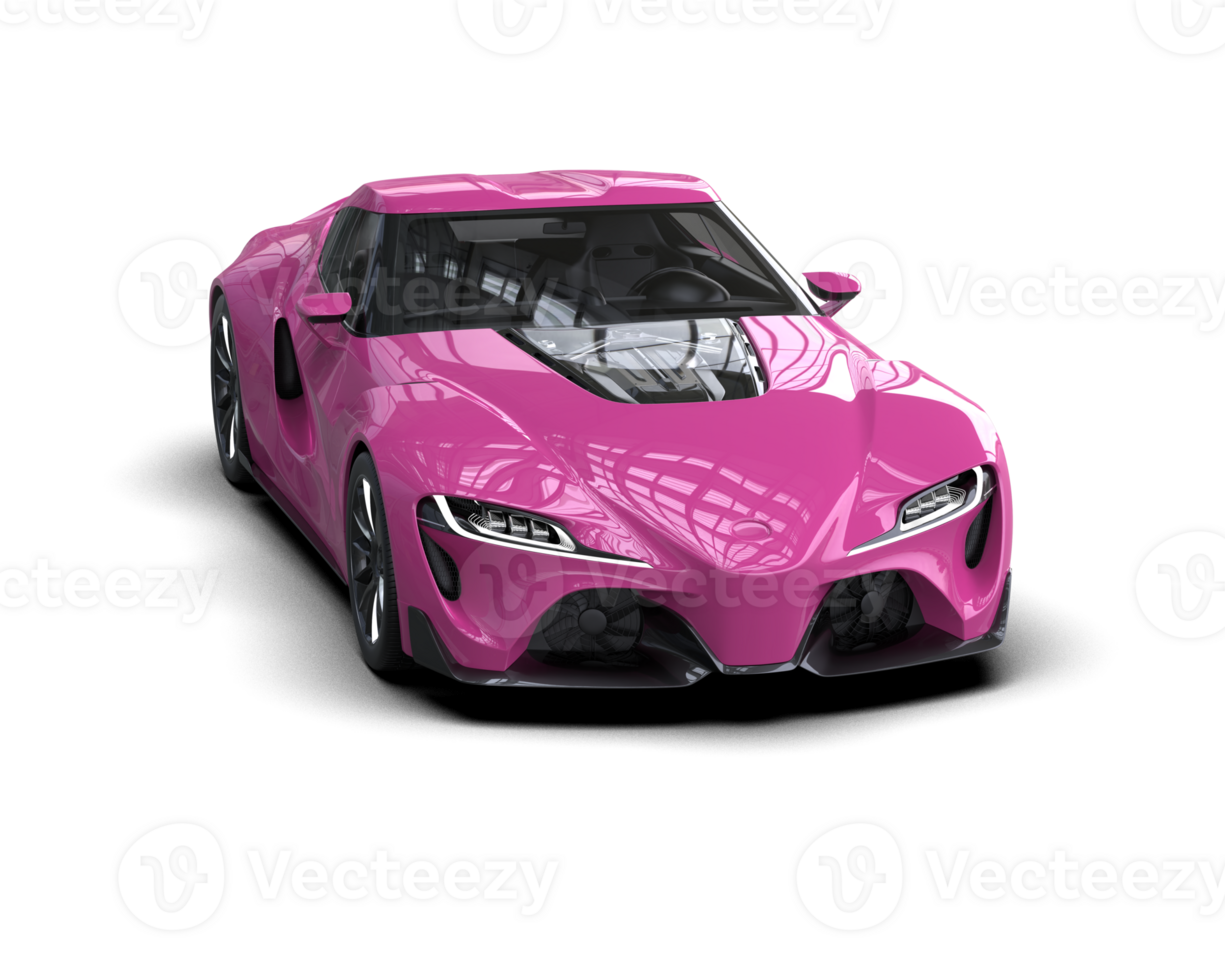 Realistic sport car isolated on background. 3d rendering - illustration png