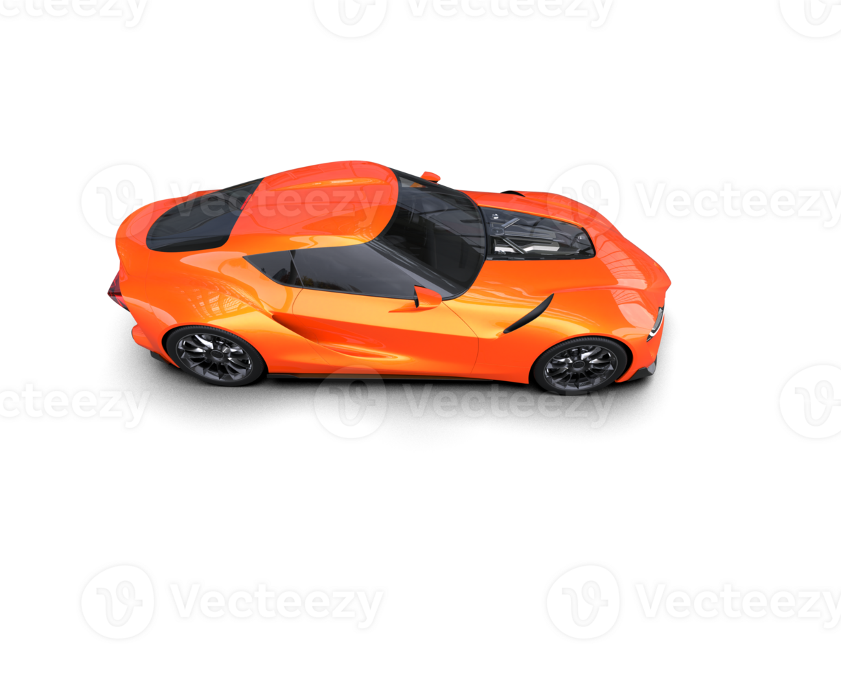 Realistic sport car isolated on background. 3d rendering - illustration png