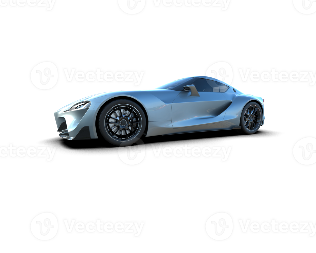 Realistic sport car isolated on background. 3d rendering - illustration png