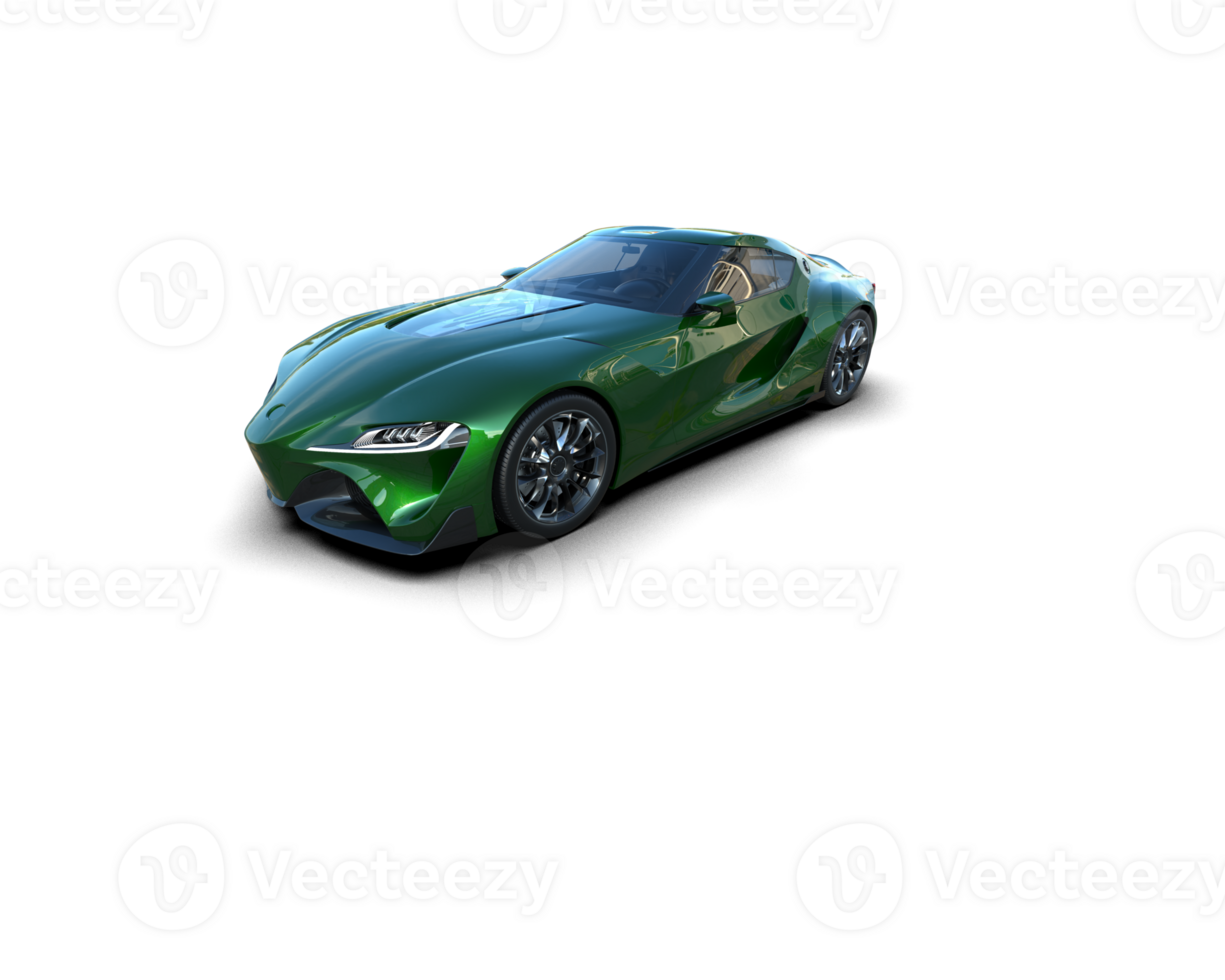 Realistic sport car isolated on background. 3d rendering - illustration png