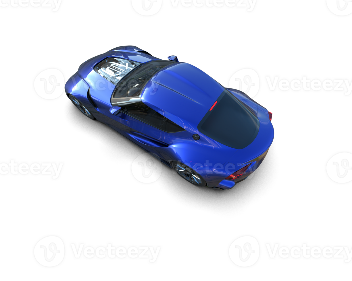 Realistic sport car isolated on background. 3d rendering - illustration png
