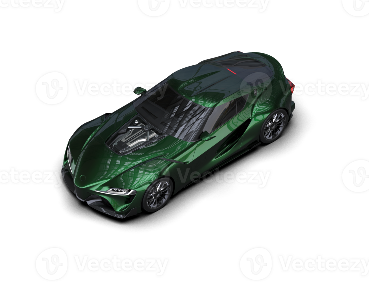 Realistic sport car isolated on background. 3d rendering - illustration png