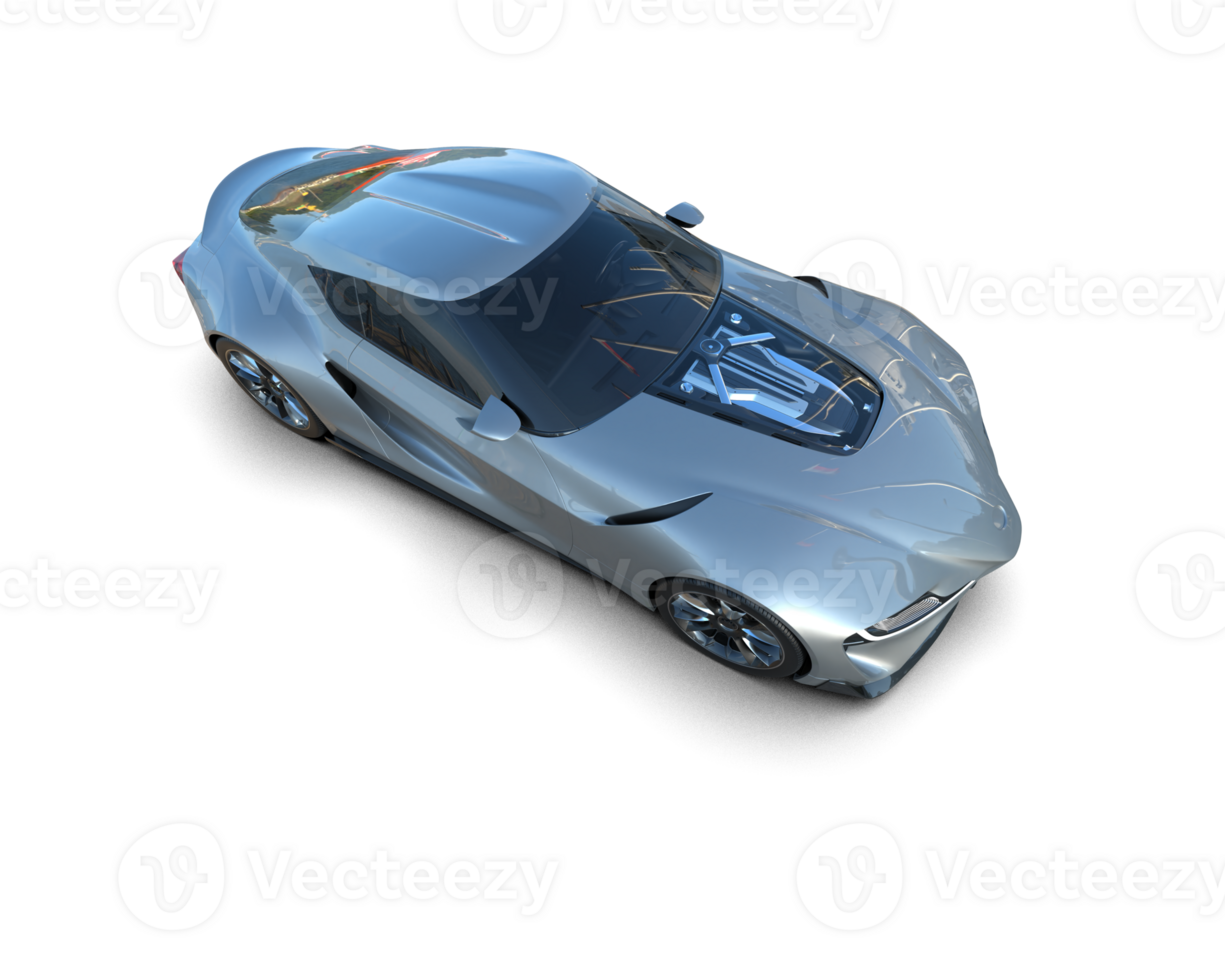 Realistic sport car isolated on background. 3d rendering - illustration png