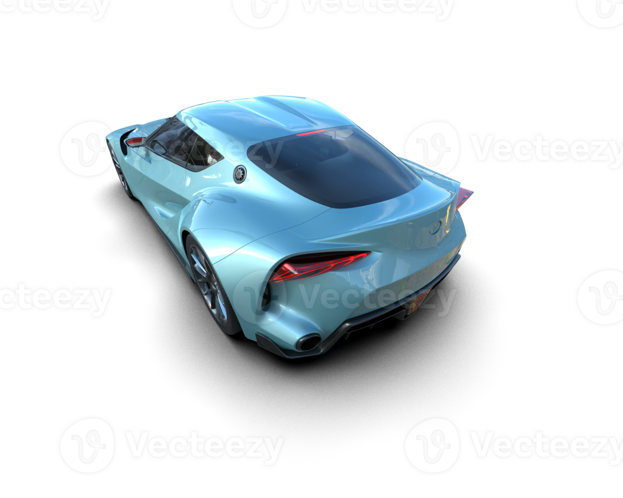 Realistic sport car isolated on background. 3d rendering - illustration png