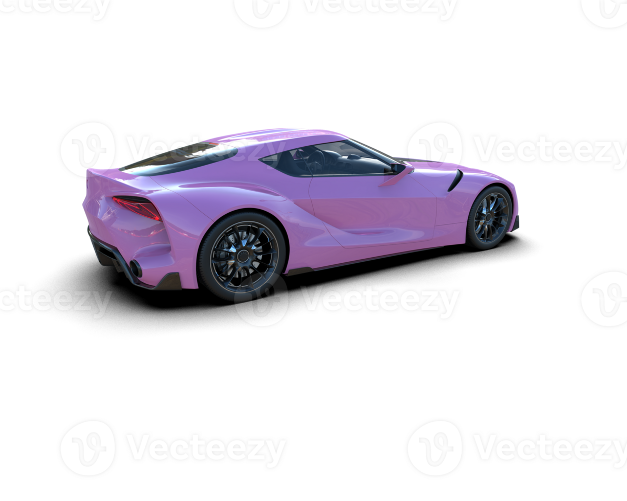Realistic sport car isolated on background. 3d rendering - illustration png