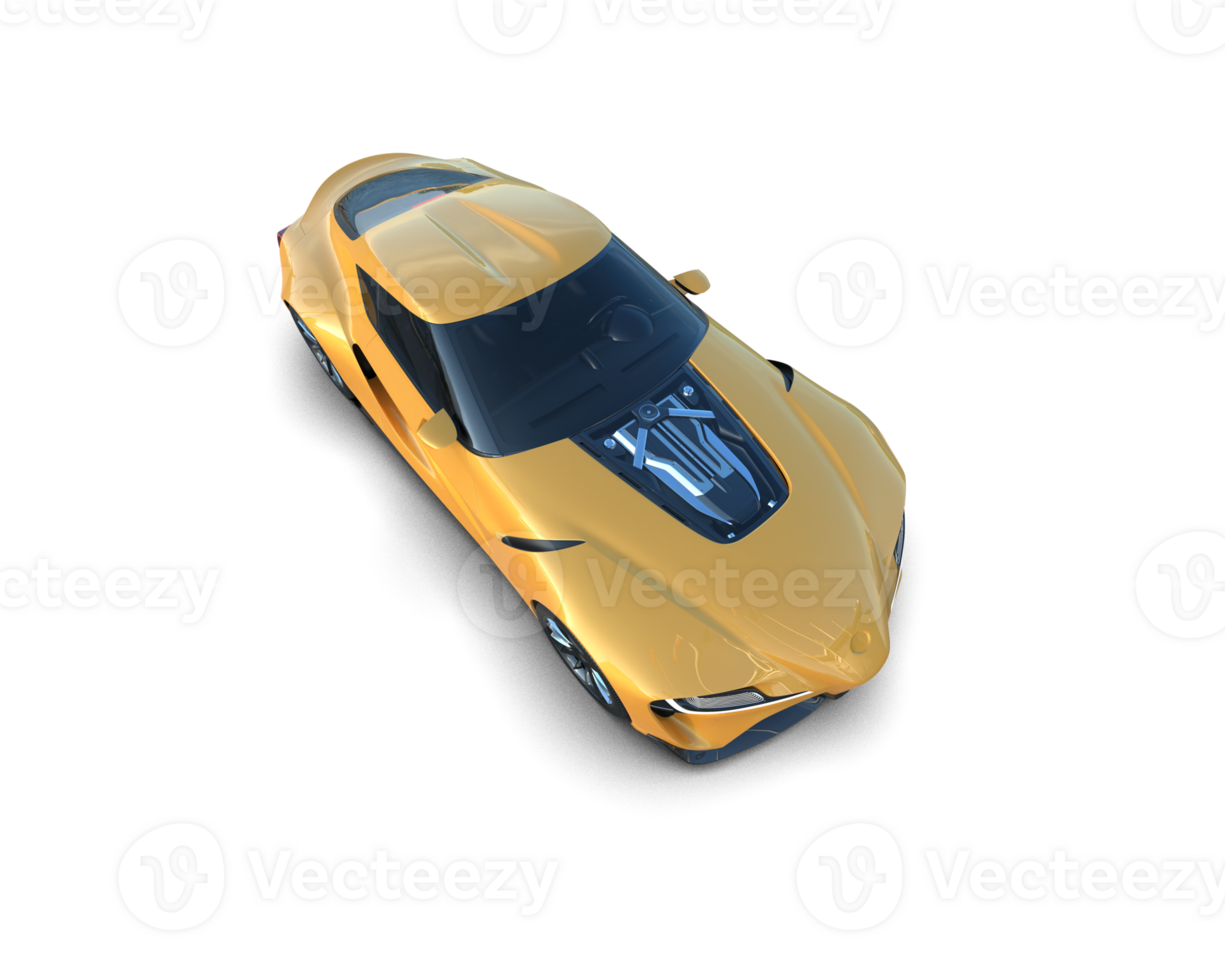 Realistic sport car isolated on background. 3d rendering - illustration png