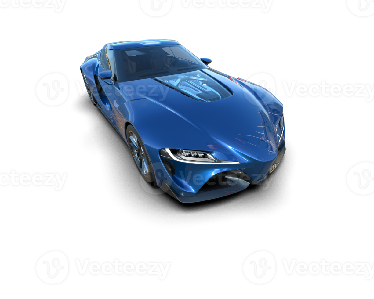 Realistic sport car isolated on background. 3d rendering - illustration png