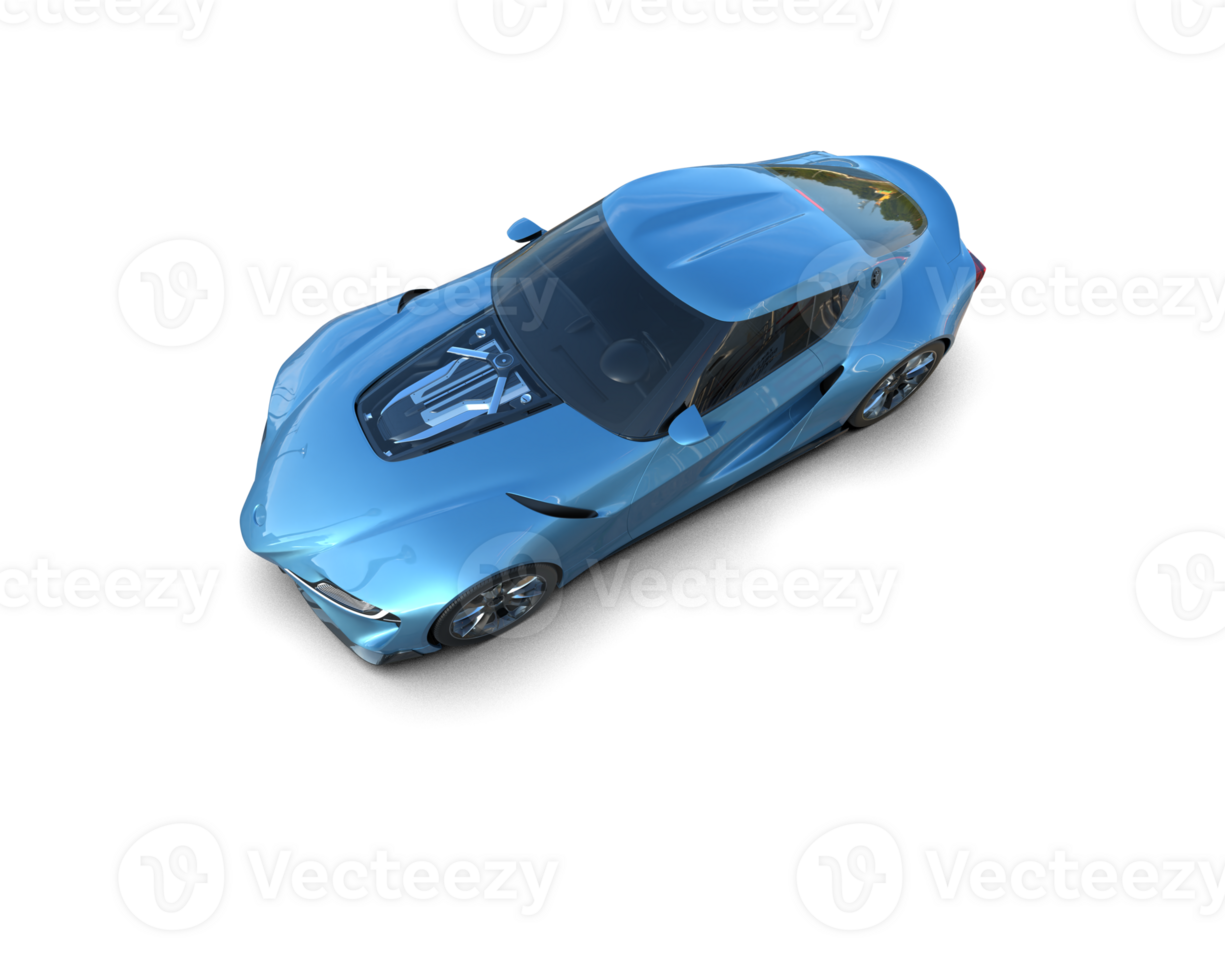 Realistic sport car isolated on background. 3d rendering - illustration png