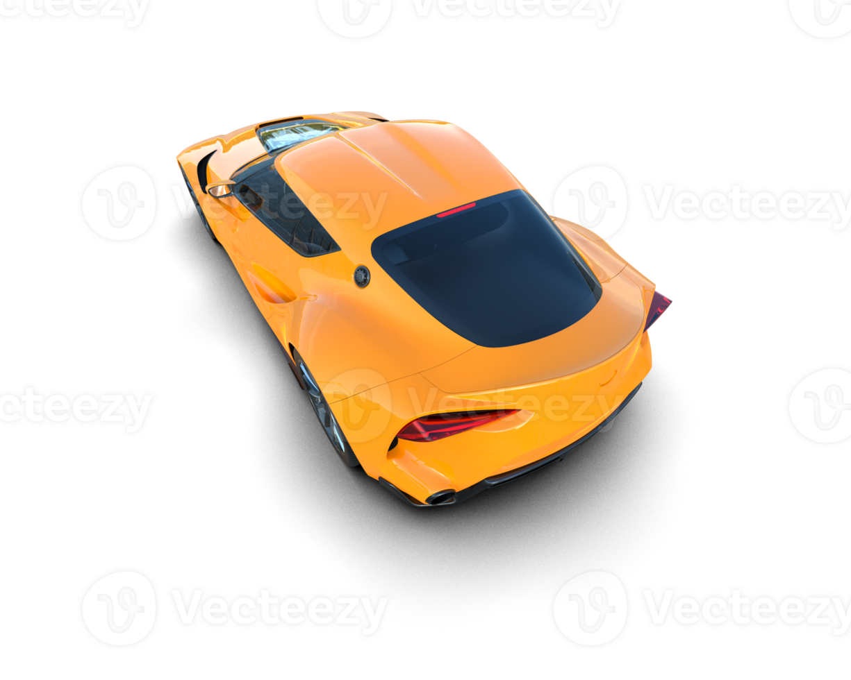 Realistic sport car isolated on background. 3d rendering - illustration png