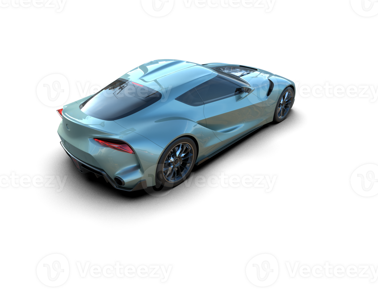 Realistic sport car isolated on background. 3d rendering - illustration png