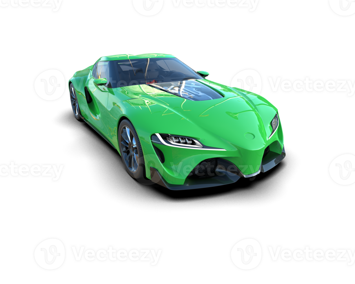 Realistic sport car isolated on background. 3d rendering - illustration png