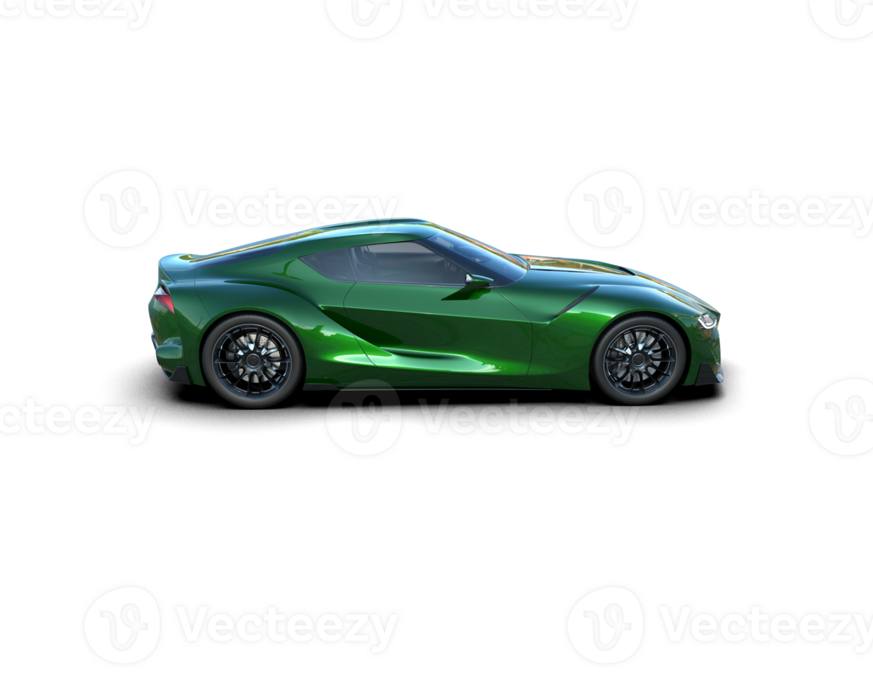 Realistic sport car isolated on background. 3d rendering - illustration png