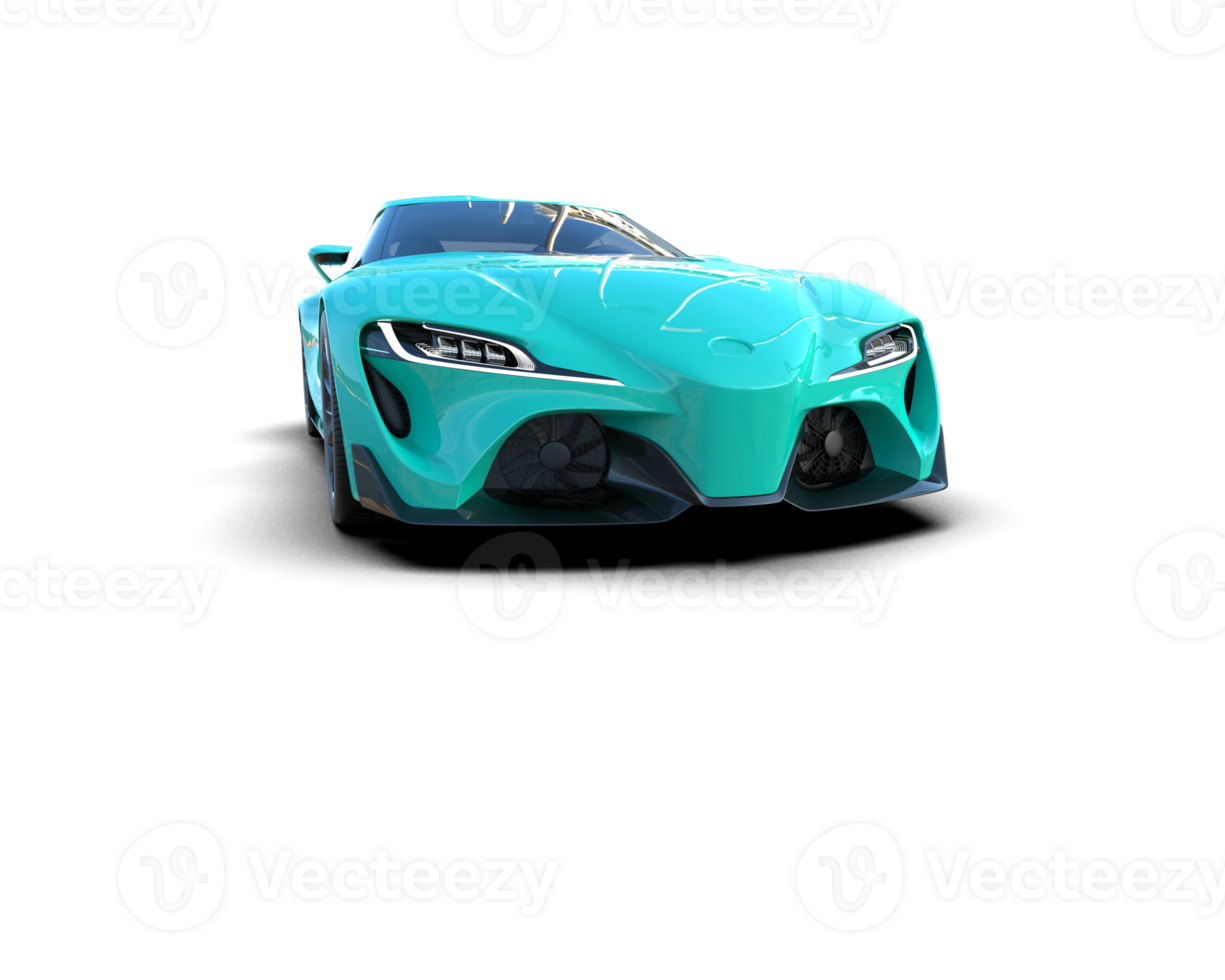 Realistic sport car isolated on background. 3d rendering - illustration png