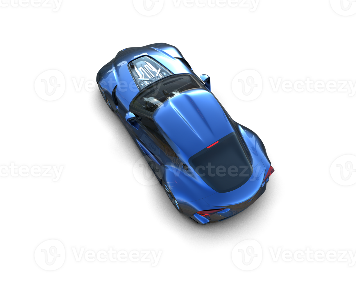 Realistic sport car isolated on background. 3d rendering - illustration png