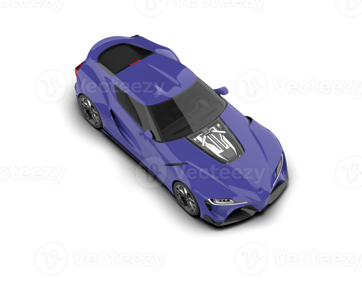 Realistic sport car isolated on background. 3d rendering - illustration png