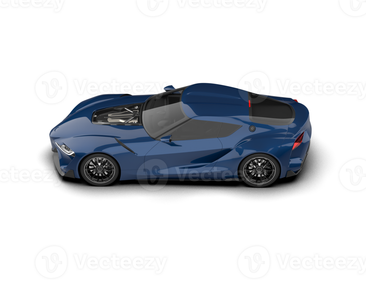Realistic sport car isolated on background. 3d rendering - illustration png