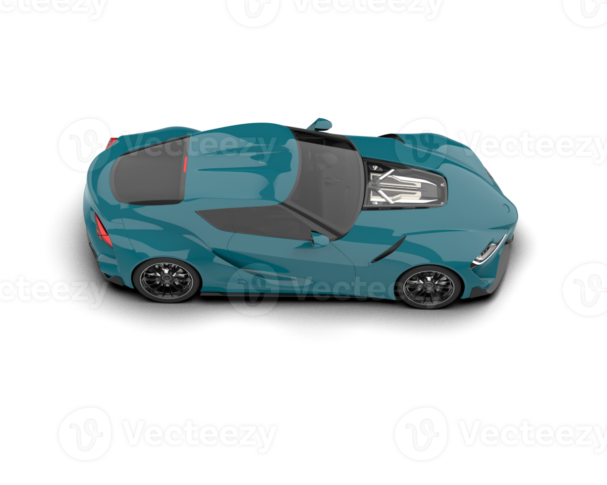 Realistic sport car isolated on background. 3d rendering - illustration png