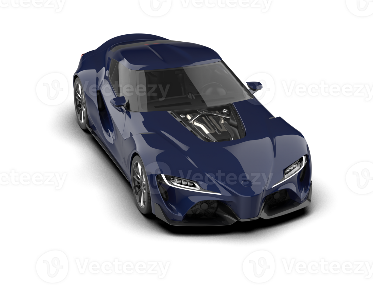Realistic sport car isolated on background. 3d rendering - illustration png