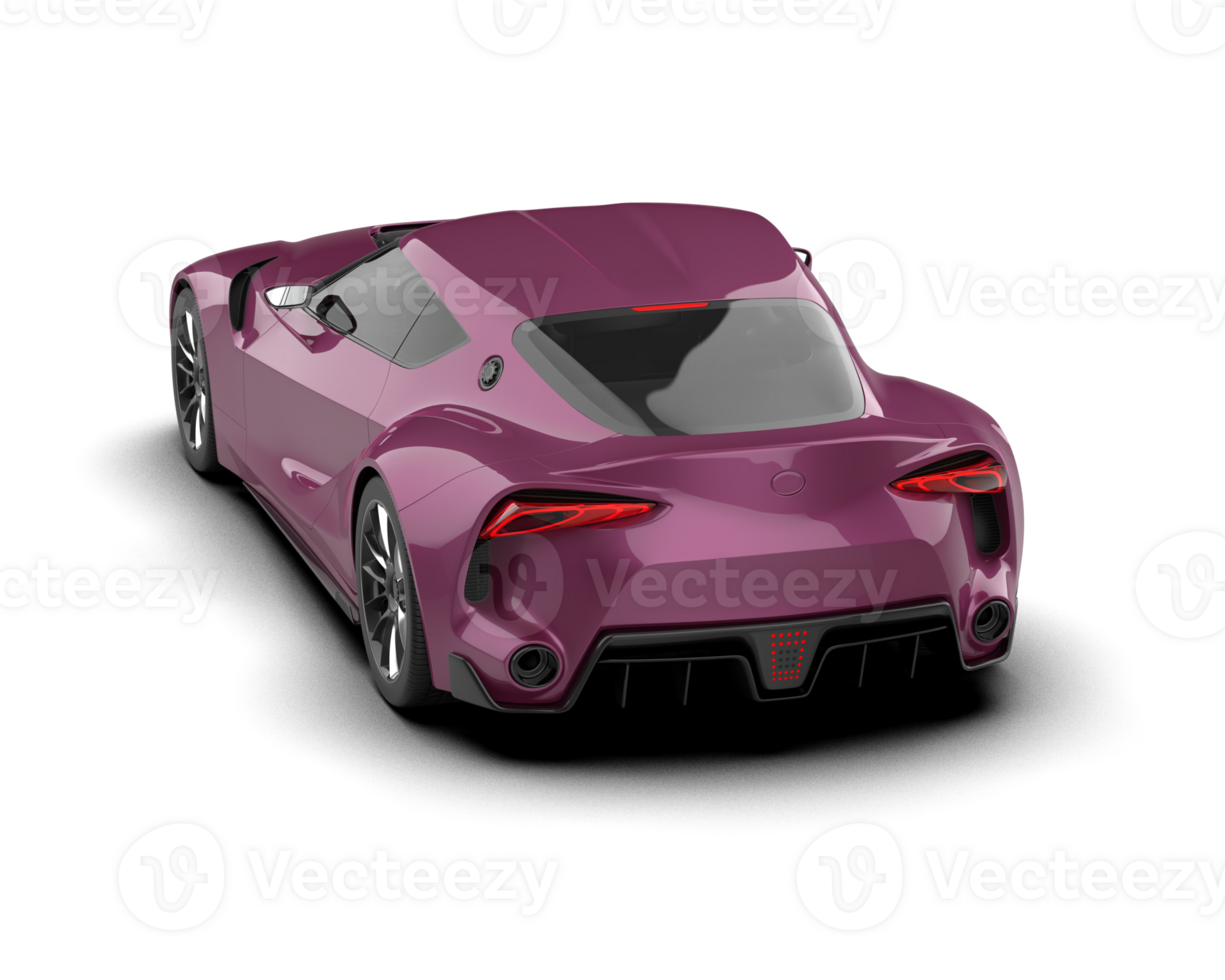 Realistic sport car isolated on background. 3d rendering - illustration png