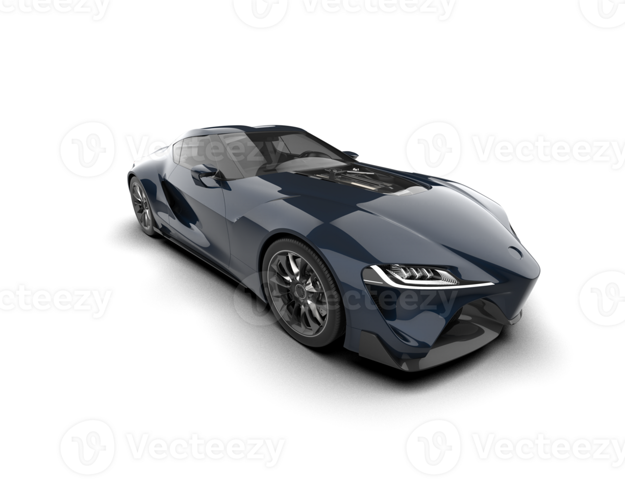 Realistic sport car isolated on background. 3d rendering - illustration png