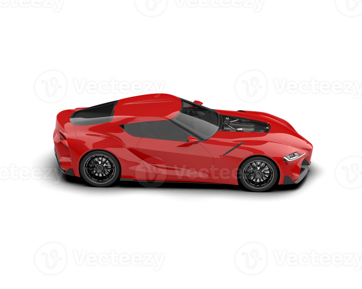Realistic sport car isolated on background. 3d rendering - illustration png