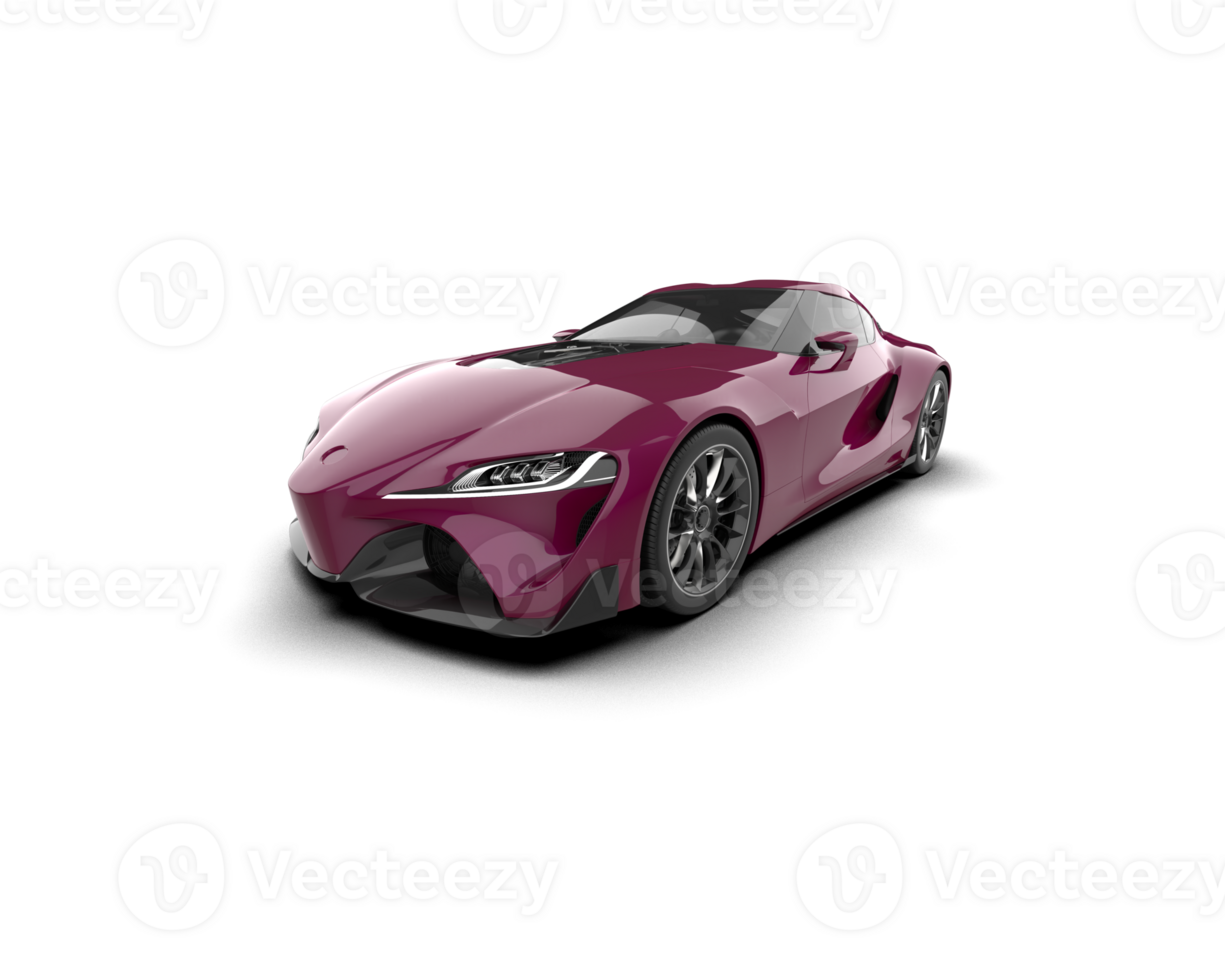 Realistic sport car isolated on background. 3d rendering - illustration png