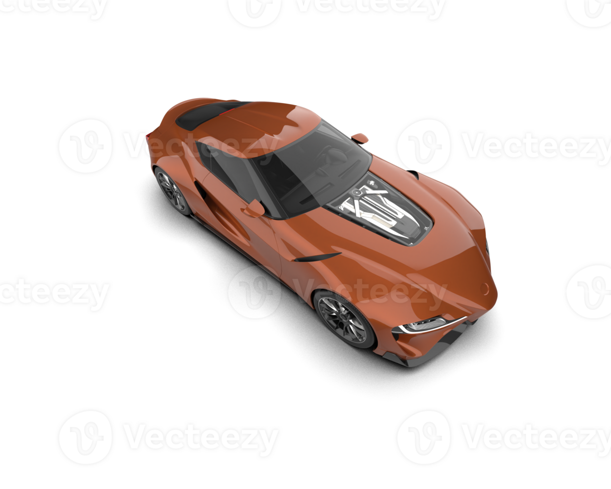 Realistic sport car isolated on background. 3d rendering - illustration png
